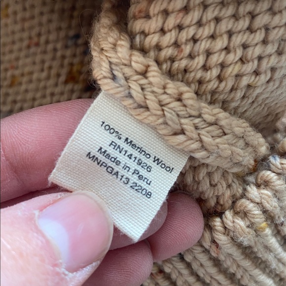 Oversized Fair Isle Sweater in Camel Confetti - Picture 4 of 8